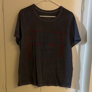 Budweiser Charcoal Tee with Red Logo